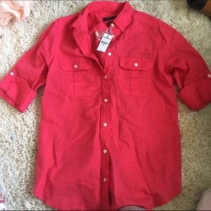 NWT Express Button Down Blouse