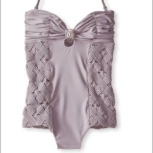 Tori Praver one piece "wavecrest" swimsuit, black