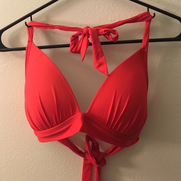 Red bikini top