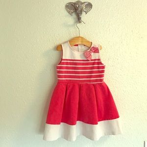 Gymboree coral and white dress 👗