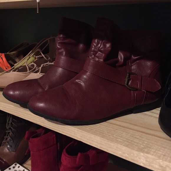 Red Ankle Booties