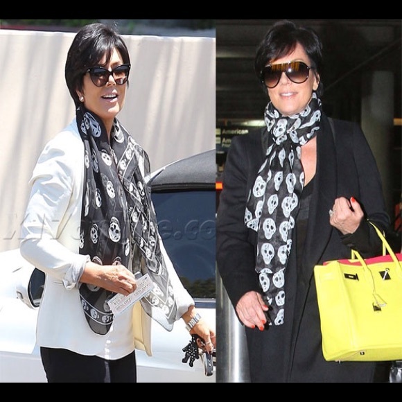 Alexander McQueen scull scarf dupe!