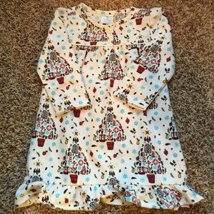 Lands' End kids flannel pajama dress