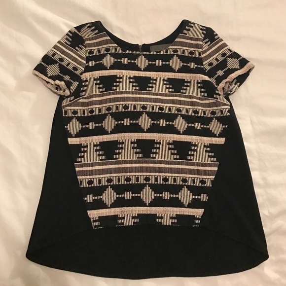 Tribal print top