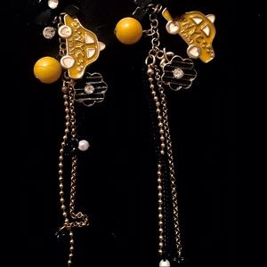 Betsey Johnson taxi cab earrings
