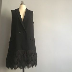 Banana republic Black vest size 6