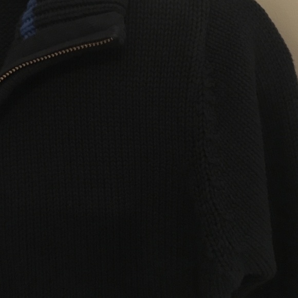 Navy blue zip up sweater - Picture 2 of 2
