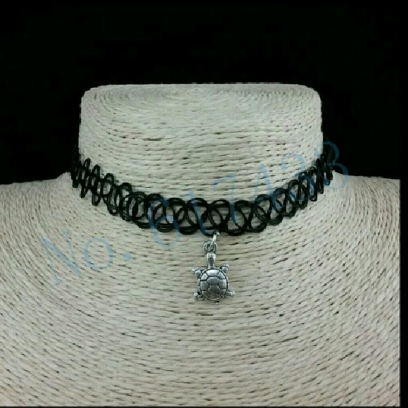 Stretch Tattoo Choker Necklace Gothic Punk Grunge