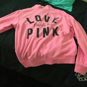 Pink half zip