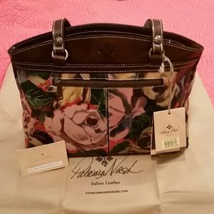 NWT Patricia Nash Poppy Satchel