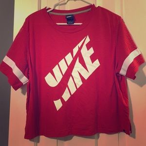 Nike Workout shirt with jersey sleeves