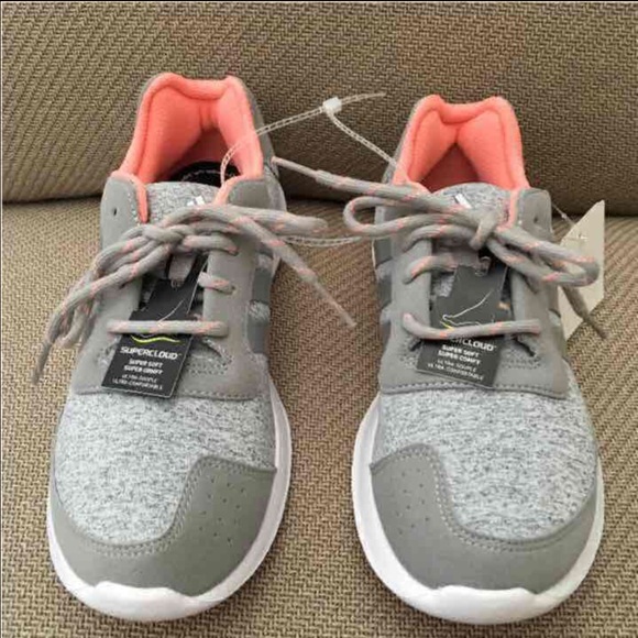 NEW ADIDAS RUNNING WOMEN ATHLETIC SHOES CHIC GRAY - Picture 3 of 4