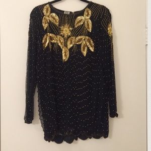 Vintage Gunit Beaded Top