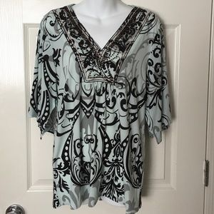 Pretty top with beading detail