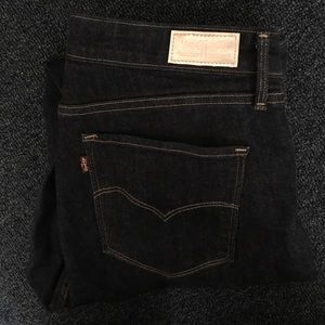 Levi's High Rise Skinny Jeans Dark Wash