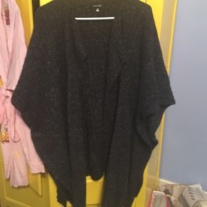 Black and speckled sweater vest