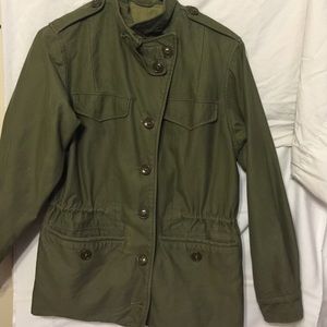 Green army jacket