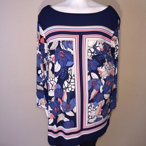 3X JM Collection Blouse 3/4 Sleeve