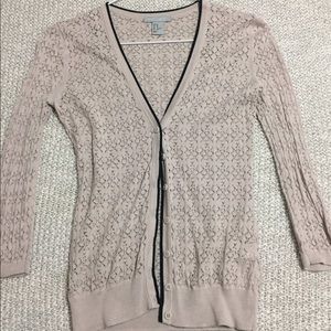 H&M light pink cardigan