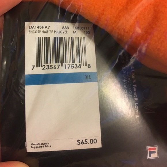 FILA half zip pull over - Picture 3 of 3