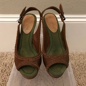 True Religion Brown Wedges