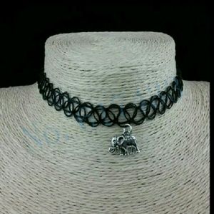 Stretch Tattoo Choker Necklace Gothic Punk Grunge