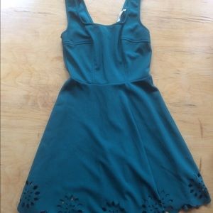 Perfect Green L Modcloth Eyelet Dress