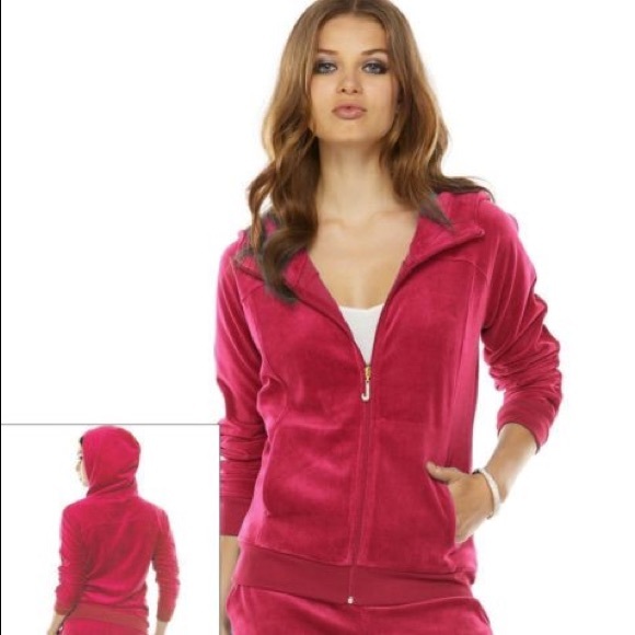 NWT Juicy Couture J Bling Velour Hoodie Jacket XS