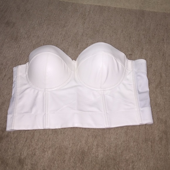 White bustier