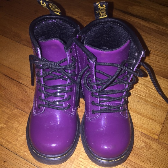 Purple toddler Dr. Martens Baylee boots