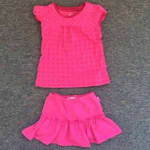 Girl's Children's Place Shirt/Skort