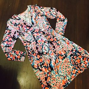 Lilly Pulitzer knit surplice front dress
