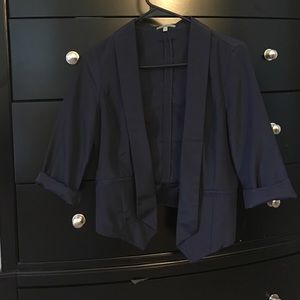 Dark blue short blazer