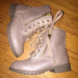 Toddler Gold Sparkly boots