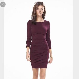 Express Burgundy Sweater Dress