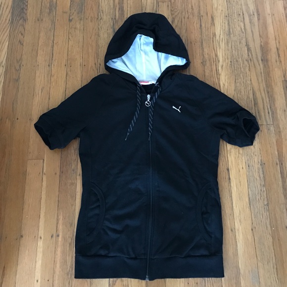 Puma Short Sleeve Zip Hoodie
