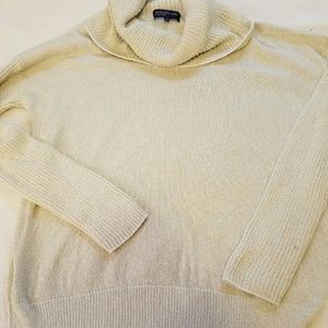 Off White and Gold Speck Cowl
