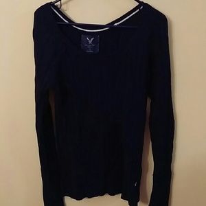 Navy blue American eagle sweater