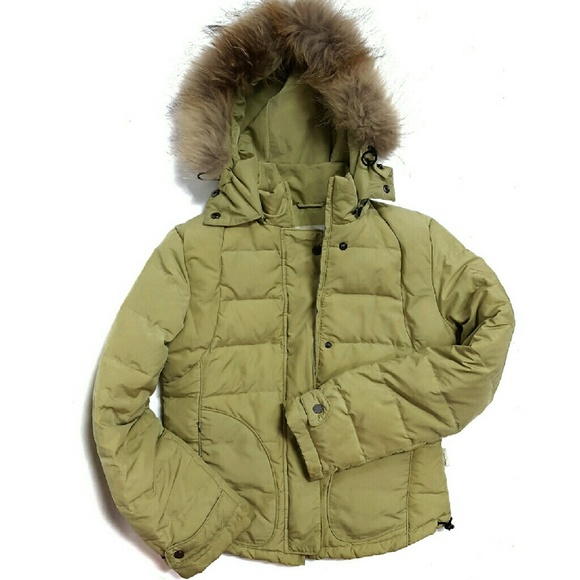 SALE! Calvin Klein Puffer Goose Down Fur Coat