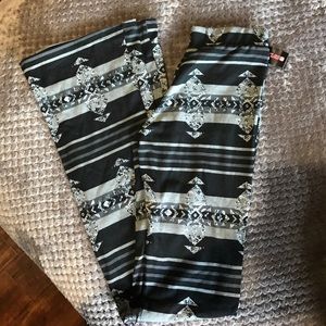 Aztec Print Palazzo Pants