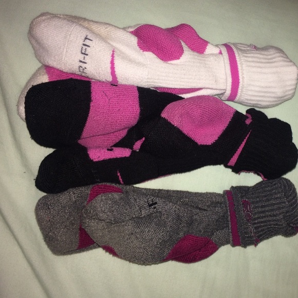 Three pairs of Nike elite socks