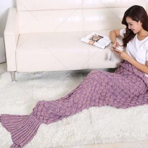 Light purple large mermaid blanket