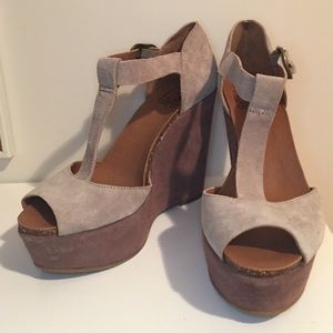Lucky Brand Suede wedges
