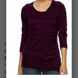 NWT Croft & Barrow Asymmetrical-Hem Sweater