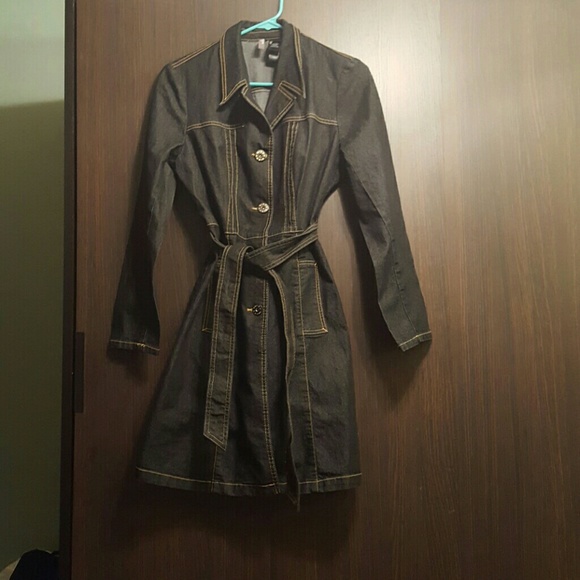 Bisou Bisou dark denim dress jacket