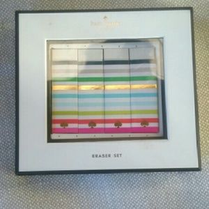 Kate spade eraser set