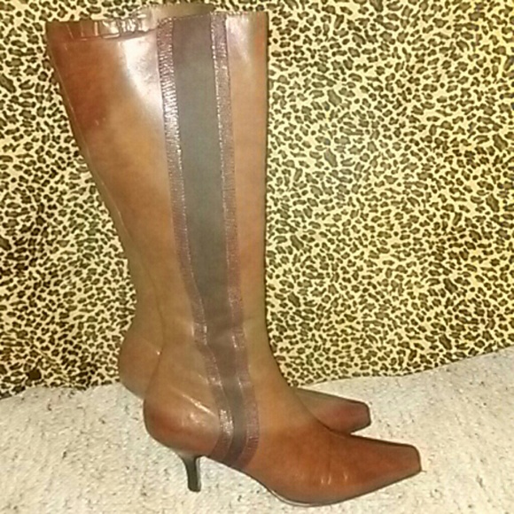 Three shades of Brown Liz Claiborne flex boot
