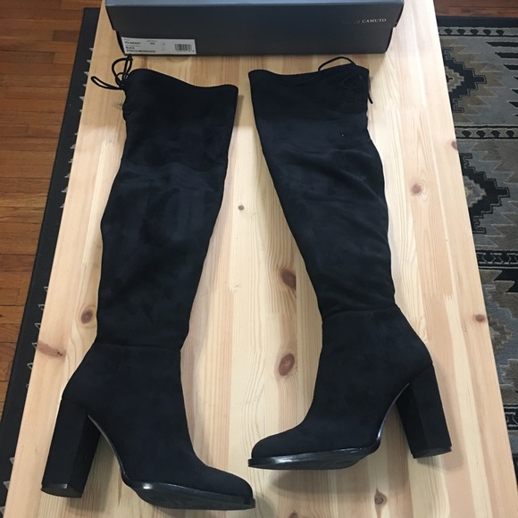 NWT, in box, over the knee black suede boots! - Picture 3 of 4