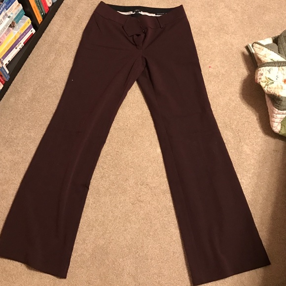 Size 6 Maroon Ann Taylor Loft Trouser
