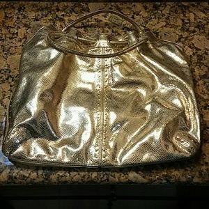 Gold Michael Kors purse